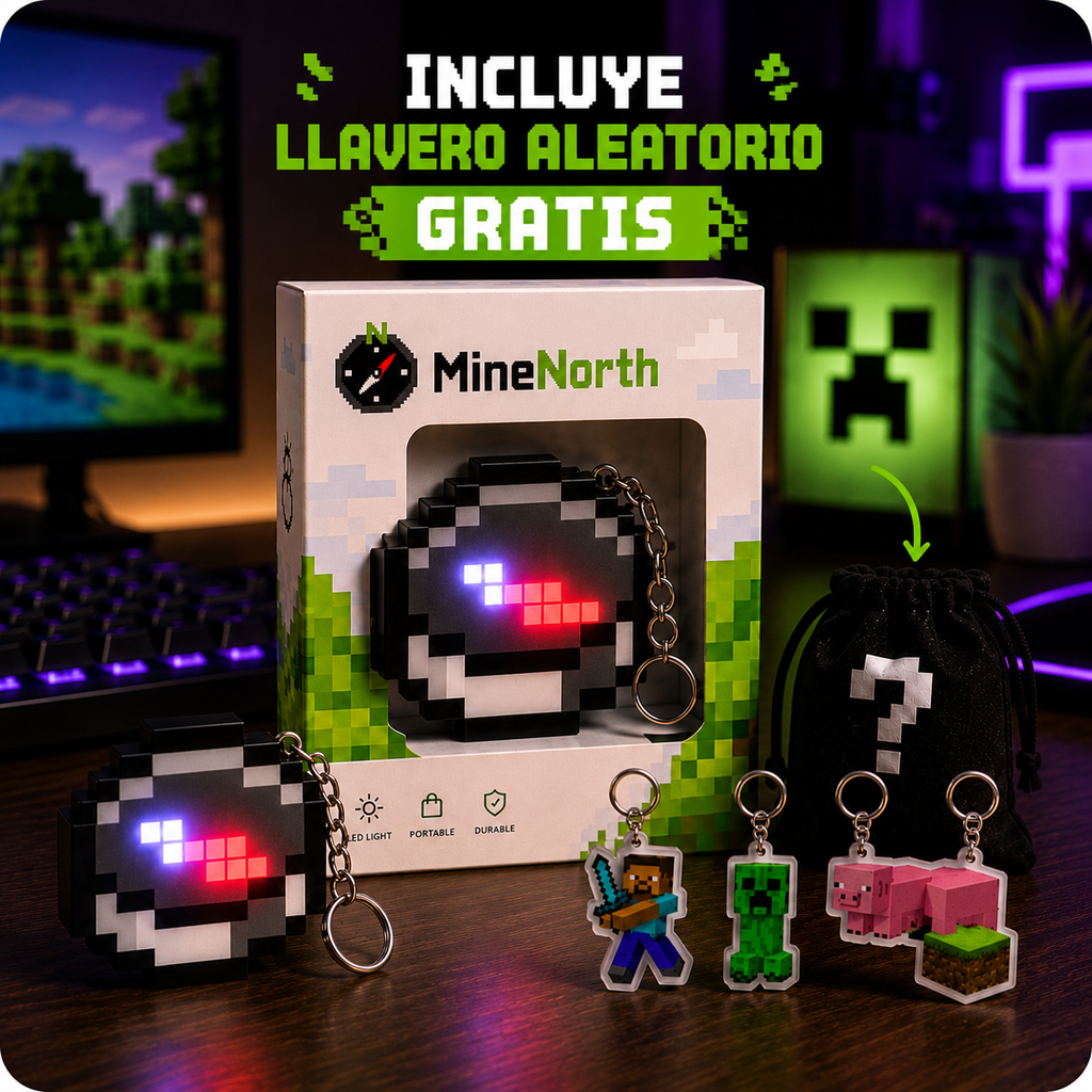 MineNorth - Brújula Pixel LED